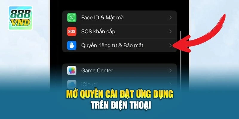 Mở quyền cài đặt ứng dụng trên điện thoại